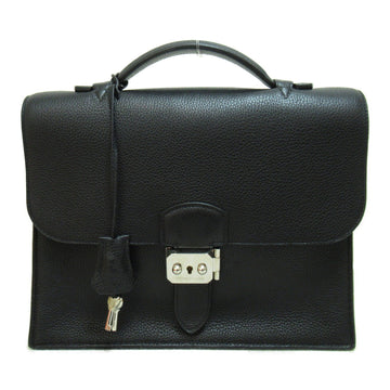 HERMES Sac Adepesh 27 Black Business Bag Black Noir Black Togo leather leather