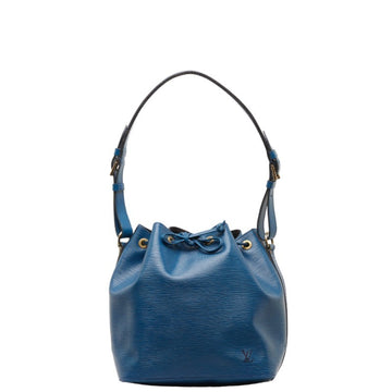 LOUIS VUITTON Epi Petit Noe Bag Handbag M44105 Toledo Blue Leather Women's