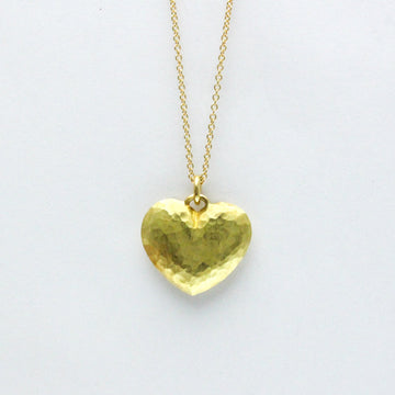 TIFFANY Heart Necklace Yellow Gold [18K] No Stone Women,Men Fashion Pendant Necklace [Gold]