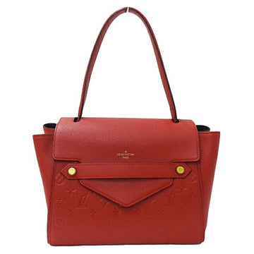 LOUIS VUITTON Bag Monogram Empreinte Women's Handbag Trocadero Cerise Red M50438 Outing