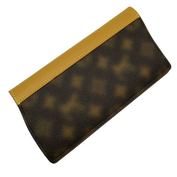LOUIS VUITTON Bi-fold long wallet This Is Not Monogram Portefeuille Brazza canvas leather brown men's M81596 w0284a