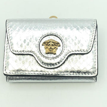 VERSACE Tri-fold wallet Chain Silver