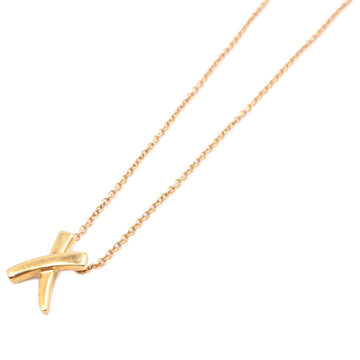 TIFFANY&Co.  750YG Paloma Picasso Love & Kiss Necklace Yellow Gold Women's