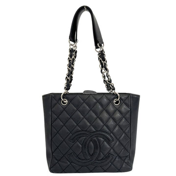 CHANEL PST Tote Shoulder Bag A50994 Caviar Skin 2005 A5 Type Women's R112224001