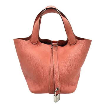 HERMES Handbag Picotin Lock PM Taurillon Clemence Flamingo Women's z1051