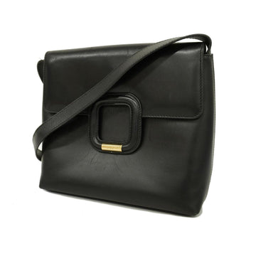 GUCCI Shoulder Bag 001 1998 1785 Leather Black Champagne Women's