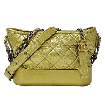 CHANEL Bag Gabriel de  Small Hobo Women's Shoulder Leather Gold Chain Compact