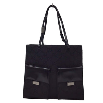 GUCCI Handbag Tote Bag 002 1021 3444 Nylon Leather Eco Black Women Men Unisex