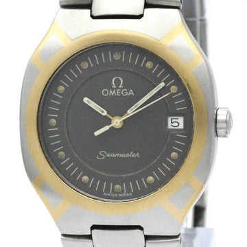 OMEGAPolished  Seamaster Polaris 18K Gold Steel Mens Watch 396.1022 BF571631