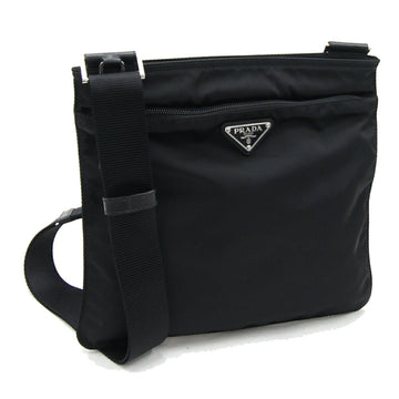 PRADA Shoulder Bag 1BH978 Black Nylon No Gusset Women's Triangle