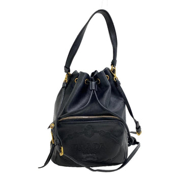 PRADA Hand Shoulder Bag Handbag Black Women's Z0006047