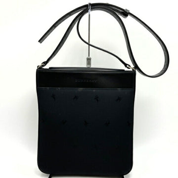 BURBERRY shoulder bag black nylon leather men's women's USED IT64PK5EOR60