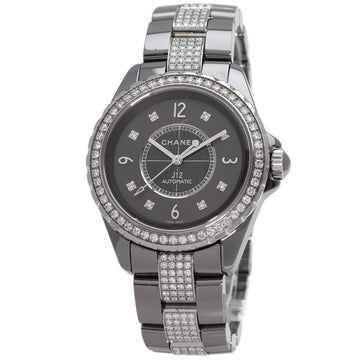 CHANEL H3106 J12 Chromatic 38mm Bezel Diamond Watch Titanium Ceramic/Titanium Ceramic/Diamond Men's