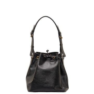 LOUIS VUITTON Epi Petit Noe Shoulder Bag M59012 Noir Black Leather Women's