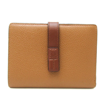 LOEWE Vertical Wallet Medium Women's Leather Middle Wallet [bi-fold] Bordeaux,Brown