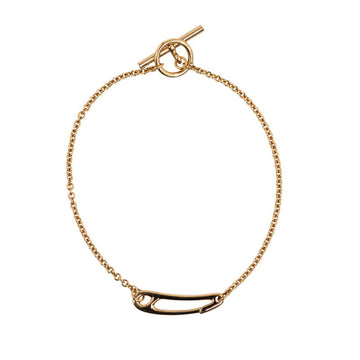 HERMES Chaine d'Ancre Punk Bracelet Size: SH K18PG Pink Gold Women's