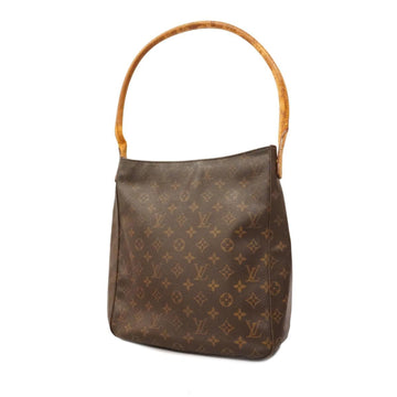 LOUIS VUITTON Shoulder Bag Monogram Looping GM M51145 Brown Ladies
