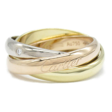 CARTIER Trinity 5P dialing Ring Clear K18 [Yellow Gold] K18PG[Rose Gold] Clear