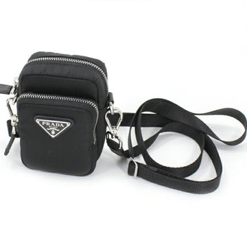 PRADA Shoulder Bag Pouch Black Nylon 2ZT025 Waist Men's Women's  T4958-r