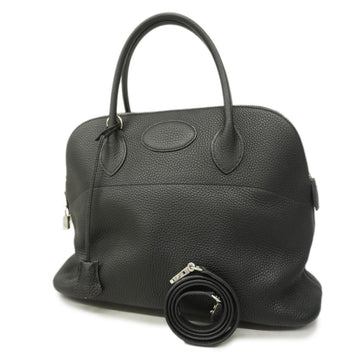 HERMES handbag Bolide 35 J engraved Taurillon Clemence black ladies