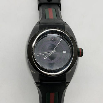 GUCCI SYNK 137.1 Quartz  Sync Wristwatch with scratches on windshield