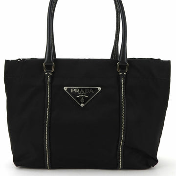 PRADA handbag BN0752 nylon leather black ladies  mini shoulder NERO