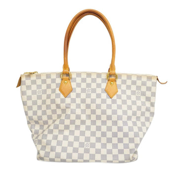 LOUIS VUITTON Tote Bag Damier Azur Saleya MM N51185 White Ladies