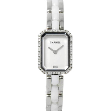 CHANEL Premiere H2132 Ladies' Watch Diamond Bezel White Ceramic Quartz
