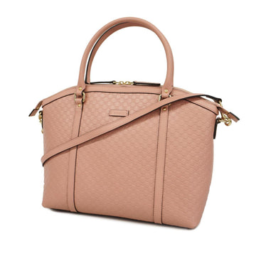 GUCCI Handbag Micro ssima 449657 Leather Pink Champagne Women's