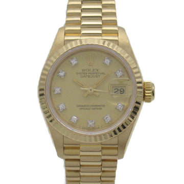 ROLEX Datejust 10P Diamond No. X Wrist Watch Wrist Watch 69178G Mechanical Automatic Gold K18 [Yellow Gold] diamond 69178G