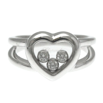 CHOPARD Happy Diamond 824611 White Gold [18K] Fashion Diamond Band Ring Silver