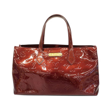 LOUIS VUITTON Handbag Vernis Wilshire PM M91644 Rouge Fauvist Ladies