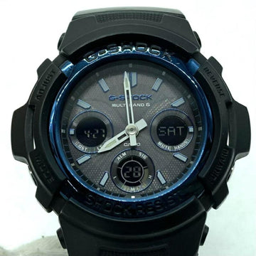 CASIO G-SHOCK Watch AWG-M100A-1AER  G-Shock Analog-digital Radio Solar Black x Blue