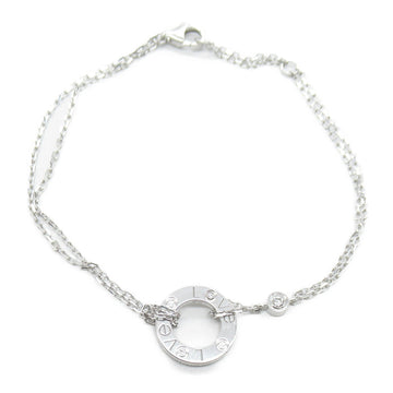 CARTIER Love circle 2P diamond bracelet Clear K18WG[WhiteGold] diamond
