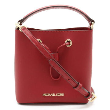 MICHAEL KORS handbag bag shoulder leather red 35T0GU2C0L