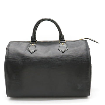 LOUIS VUITTON Epi Speedy 30 Handbag Boston Bag Leather Noir Black M59022