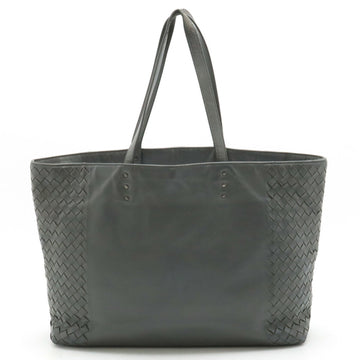 BOTTEGA VENETA Intrecciato Tote Bag Shoulder Leather Gray 405743