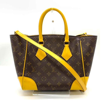 LOUIS VUITTON Bag Phoenix PM Brown x Yellow Jonquil Handbag Tote Shoulder 2way Women's Monogram Leather M41536 LOUISVUITTON