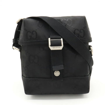 GUCCI Off The Grid Bag Shoulder Nylon Canvas Leather Black 643858
