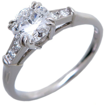 HARRY WINSTON 0.70ct Diamond Round Cut Trist Engagement Ring for Women, Pt950 Platinum, Size 11