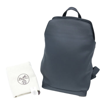 HERMES City Bag 27 Backpack Leather Blue Nuit Evercolor Navy