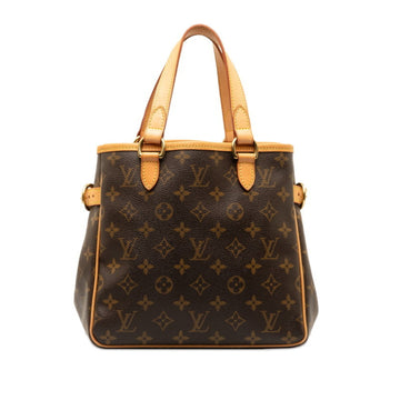 LOUIS VUITTON Monogram Batignolles Handbag Tote Bag M51156 Brown PVC Leather Women's