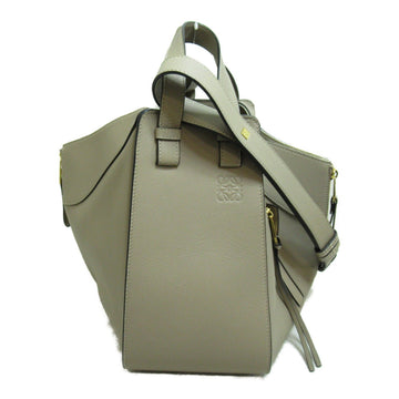 LOEWE Hammock Small Shoulder Bag Gray Greige leather 387.30.S35