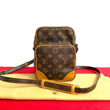 LOUIS VUITTON Amazon Monogram Leather Shoulder Bag Pochette 40144