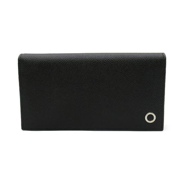 BVLGARI Bifold long wallet Black Red leather 288257
