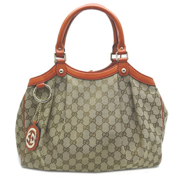 GUCCI handbag women's shoulder bag 211944 GG canvas beige