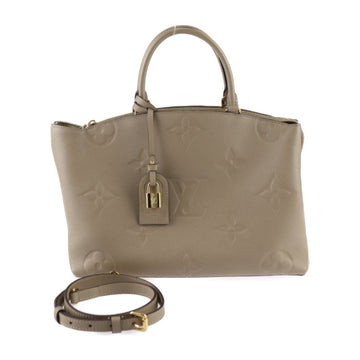 LOUIS VUITTON Grand Palais MM Handbag M45833 Monogram Empreinte Tourterelle Shoulder Bag
