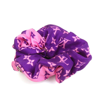 LOUIS VUITTON Scrunchie Monogram Silk Purple x Pink Women's MP3098 a0319