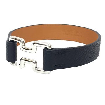HERMES Leather Bracelet Tonight H500040FJ89T3 T3 size Epsom leather Black B engraved Made in 2023