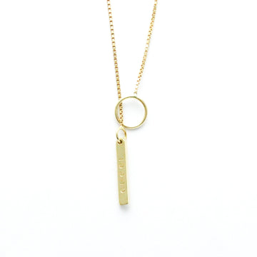 GUCCI Lariat Necklace Yellow Gold [18K] Men,Women Pendant Necklace